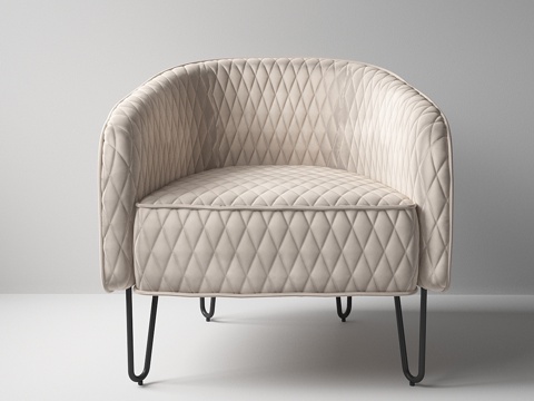  深屋斯特拉斯堡扶手椅3d模型 