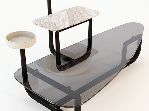  乔尔杰蒂 咖啡桌 - 阿米拉尔套装-013d模型 