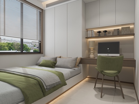  榻榻米儿童房3d模型 