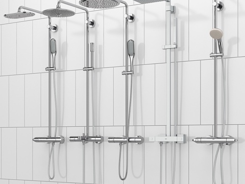  GROHE淋浴系统Rainshower套装383d模型 