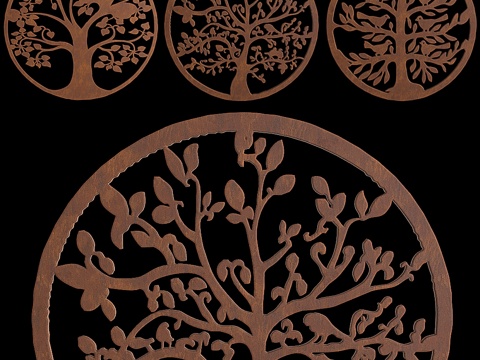  生命之树圆环3d模型 