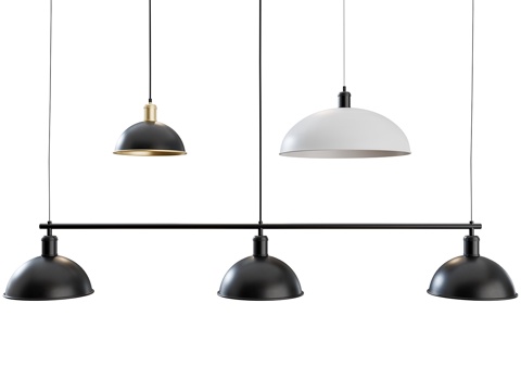  MENU品牌休伯特悬挂框架+吊灯3d模型 