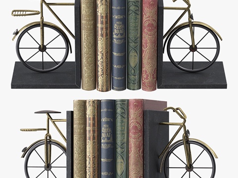  自行车书挡3d模型 