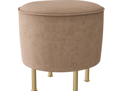  现代线条凳3d模型 