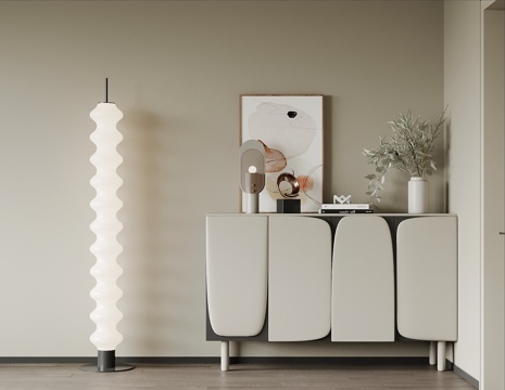  现代玄关柜 边柜su模型 