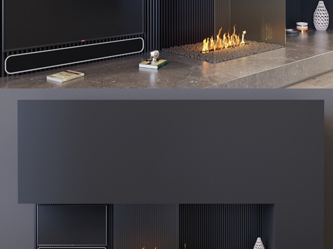  电视机套装 393d模型 