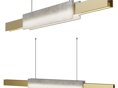  现代简约轻奢吊灯 吊灯 简约吊灯 餐厅吊灯 灯3d模型 