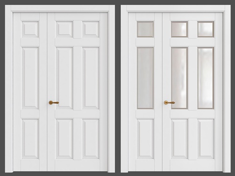  经典室内门3d模型 