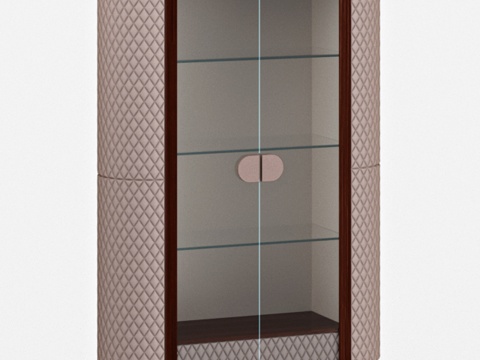  夏洛特展示柜3d模型 