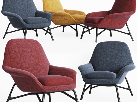  Minotti王子扶手椅3d模型 