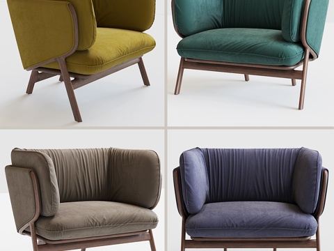  斯坦利扶手椅102s3d模型 