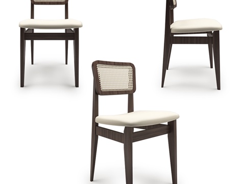 Gubi C-Chair 餐椅3d模型 
