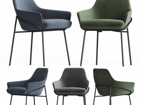  Jackie Chair Berto Salotti3d模型 