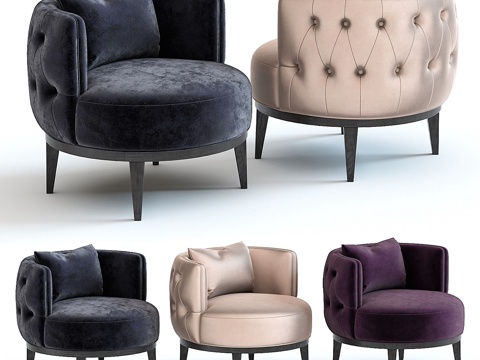  奥斯卡扶手椅3d模型 