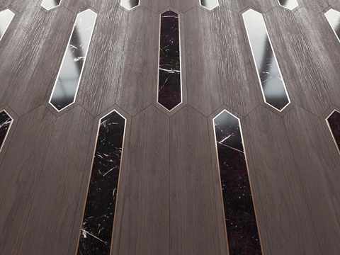  金叶木地板，铅笔纹3d模型 