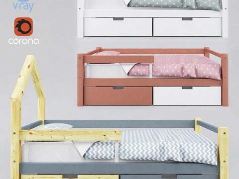  儿童床 SKOGEN3d模型 