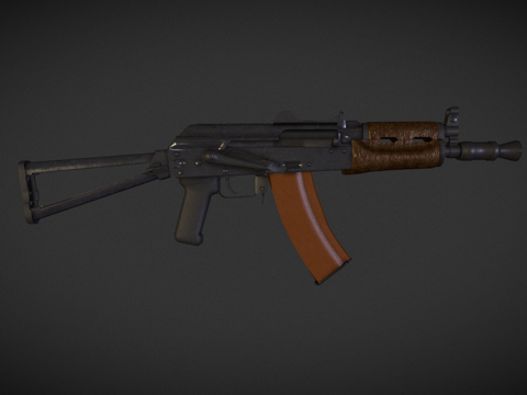  AK74U短突击步枪3d模型 