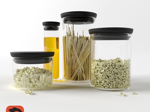  厨房套装3d模型 