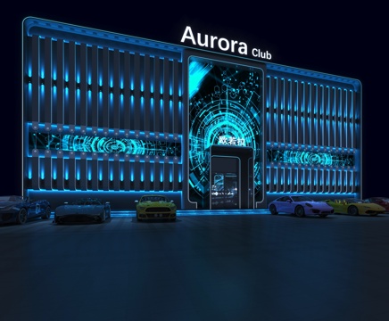  KTV外立面3d模型 