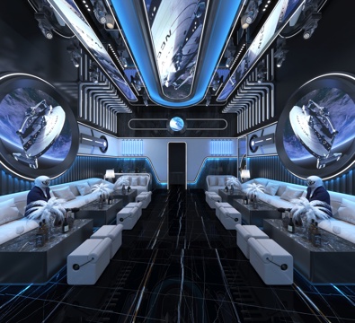  现代KTV包厢3d模型 