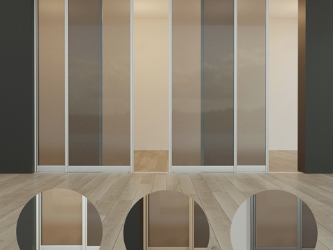  推拉门·隔断·衣柜·一3d模型 