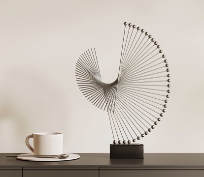 现代意式摆件 艺术装置su模型