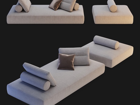  萨巴意大利 - 我的陶斯模块化沙发方案5.63d模型 