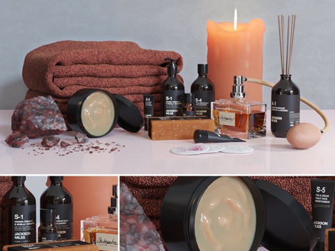  装饰浴室套装83d模型 