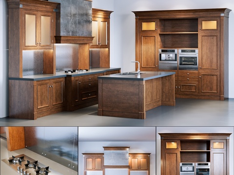  波士顿厨房，FM Bottega d Arte工厂3d模型 