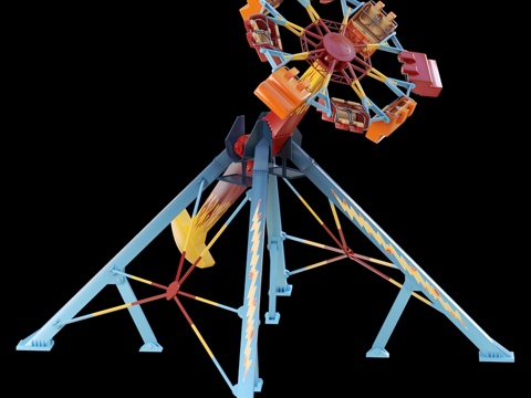  游乐设施·龙卷风3d模型 
