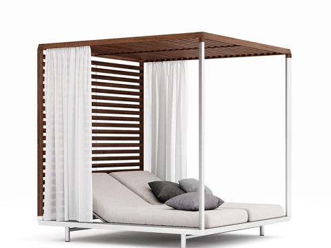  Tribu - 亭阁日床3d模型 