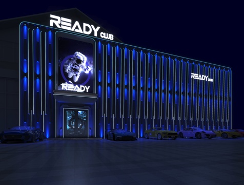  KTV外立面3d模型 