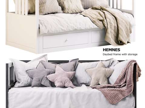  HEMNES沙发床 宜家 HEMNES 宜家3d模型 