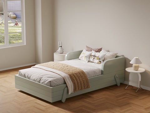  现代儿童床3d模型 