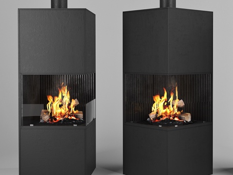  壁炉 (壁炉)3d模型 