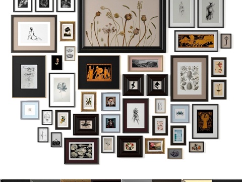  经典油画3d模型 