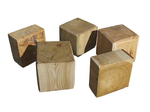  树桩_装饰麻绳3d模型 