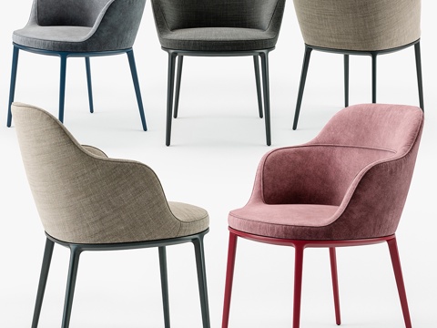  Maxalto Caratos 餐椅3d模型 