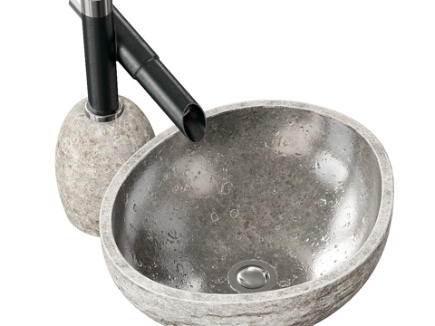  石材水槽    石材水槽3d模型 