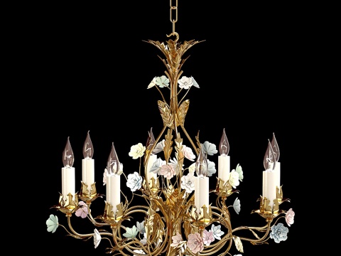  巴黎枝形吊灯包49243d模型 