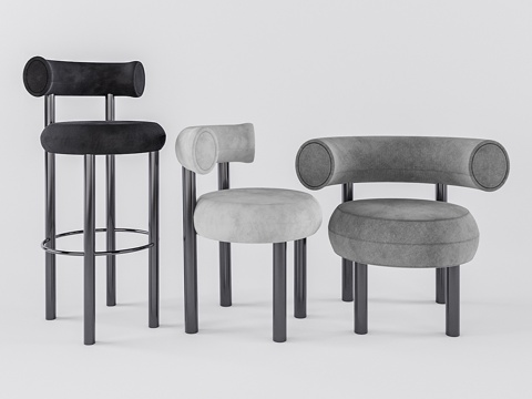  汤姆·迪克森胖胖椅3d模型 