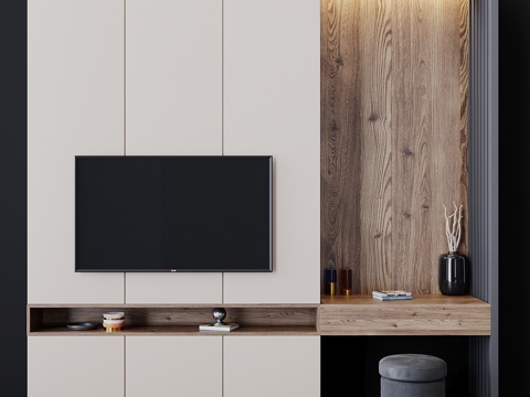  电视机套装543d模型 