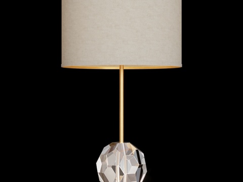  Restoration Hardware 水晶球台灯 B3d模型 