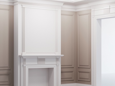  灰泥装饰3d模型 