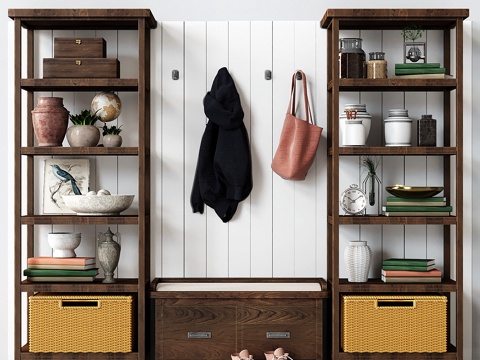  陶艺谷MATEO三件套玄关组3d模型 