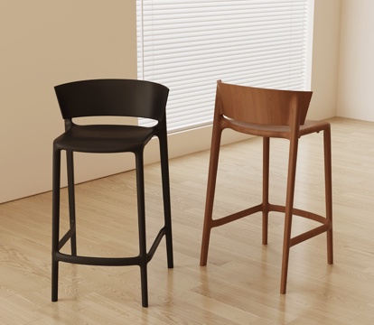 法式中古吧椅 吧凳su模型