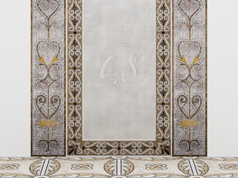  Sicis戛纳图案马赛克套装3d模型 