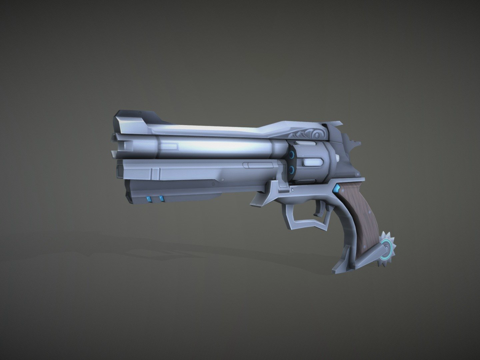  守望先锋武器麦克雷和平捍卫者3d模型 