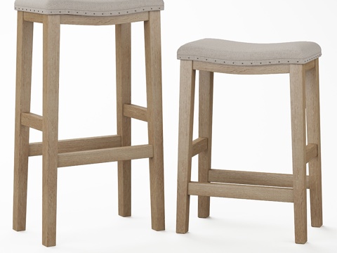  PB Selma吧台凳3d模型 