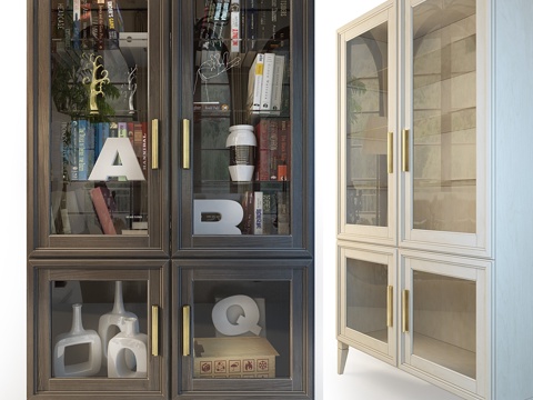  CHARLIE书柜 橱柜 书架3d模型 